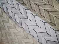 Double Fold Heavy Geometric Jacquard Curtain Fabric 