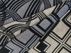 Woven Cotton Fabric with Black Flocking For Sofa Textile 