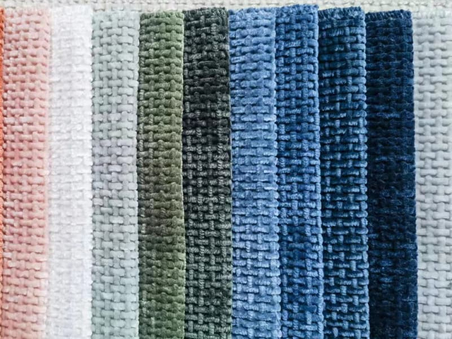 100% Polyester Thick Chenille Yarn Plain Sofa Fabric For Russia