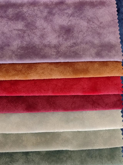 Custom 300gsm Velvet Glue Embossed Fabric