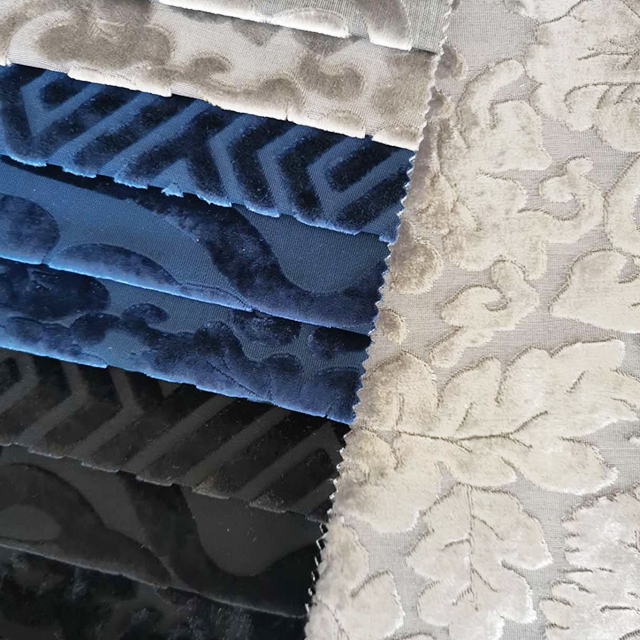  Knitted Jacquard Velvet Sofa Fabric